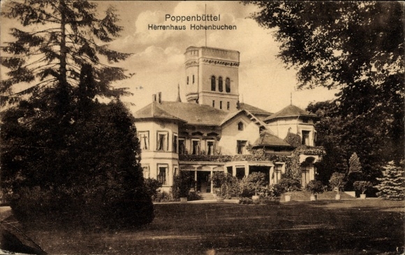 Ak Hamburg Wandsbek Poppenbüttel, Blick auf das Herrenhaus Hohenbuchen