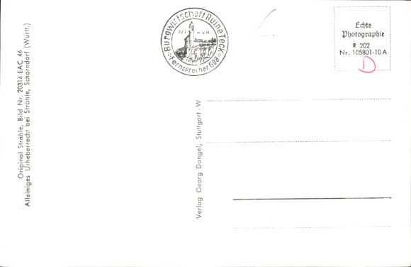 Postcard Owen unter Teck Württemberg, Teck Castle, aerial photograph