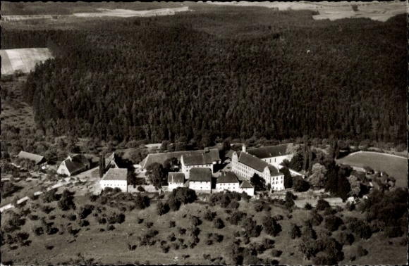 Ak Kirchberg Horb am Neckar, Fliegeraufnahme