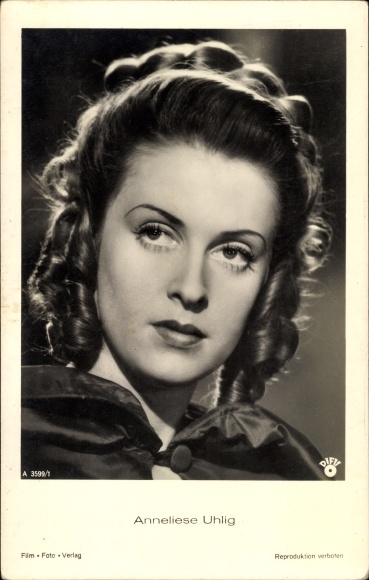 Postcard Actress Anneliese Uhlig, portrait