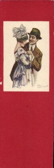 Artist Postcard Bompard, Sergio, Lovers