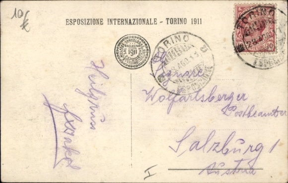 PC Torino Turin Piemonte, World Exhibition 1911