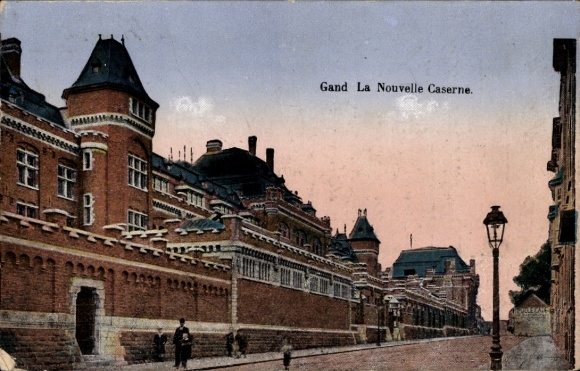 Postcard Gent Gent East Flanders, La Nouvelle Barracks