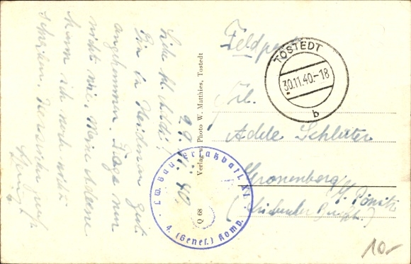 Maps Postcard Heidenau Nordheide, Heidenauer Hof, Bes. Bellmann
