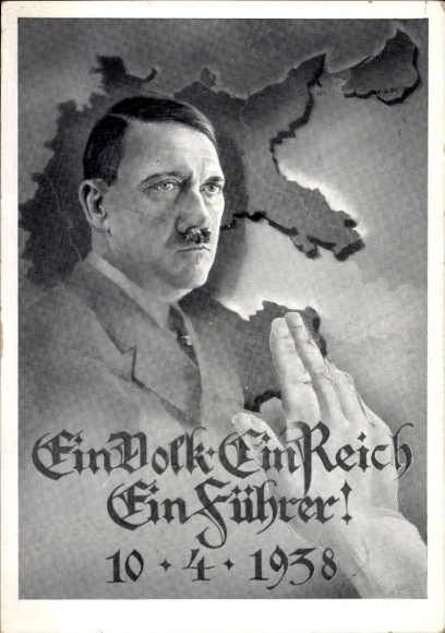 Artysta KP Jeden naród, jedna Rzesza, jeden wódz, 10.04.1938, Głosuj za Wielkimi Niemcami, Adolf Hitler