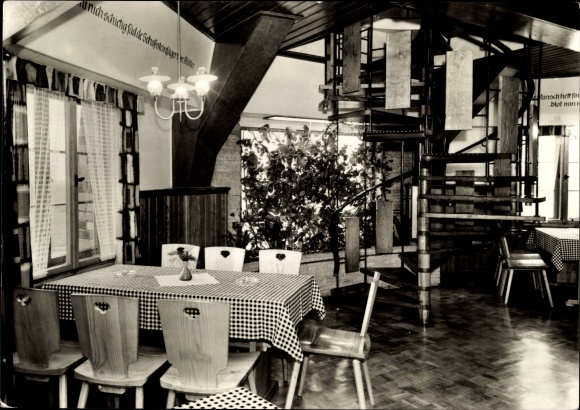 Postcard Groß Stieten in Mecklenburg, restaurant Mecklenburger Mühle, Mühlenstube