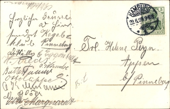 Postcard Garstedt Lüneburger Heide Lower Saxony, Inn zur Ohe, between Schnelsen and Ochsenzoll