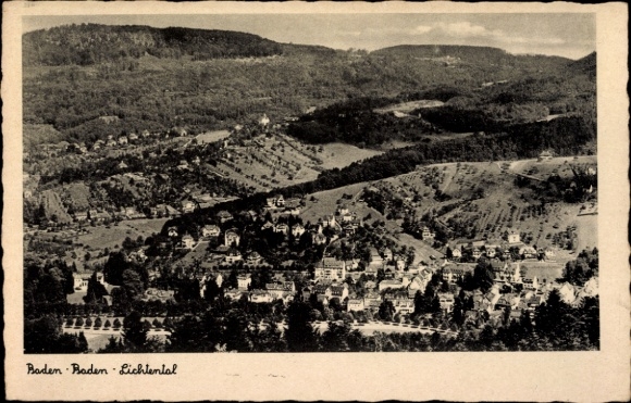 Postcard Lichtenthal Lichtental Baden Baden am Schwarzwald, general view