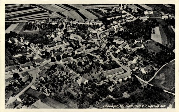Ak Böhringen Radolfzell am Bodensee, luchtfoto