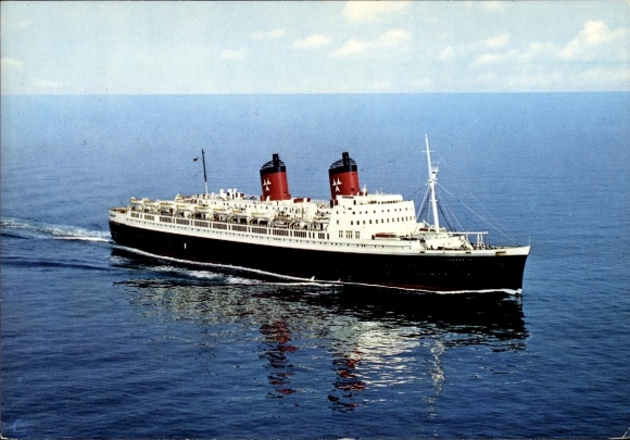 Postcard steamship SS Hanseatic, Hamburg Atlantic Line
