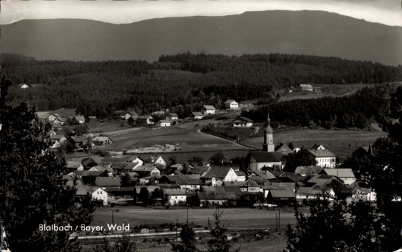 Postcard Blaibach in the Bavarian Forest Upper Palatinate, general view