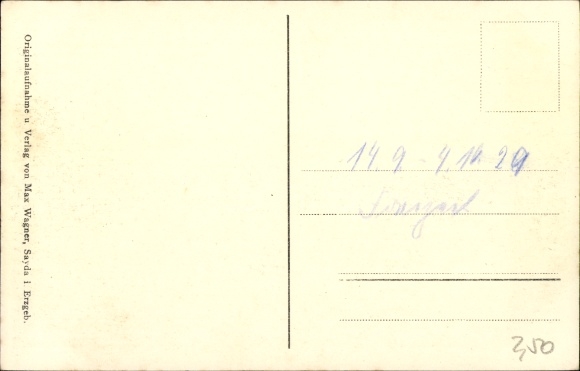 Postcard Sayda in the Ore Mountains, Uhlichstrasse