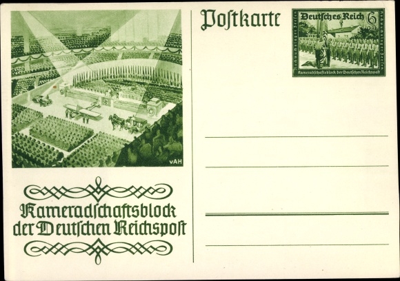 Ganzsachen Ak Kameradschaftsblock der Deutschen Reichspost, Leipzig, Reichsmesse, PP 9 C
