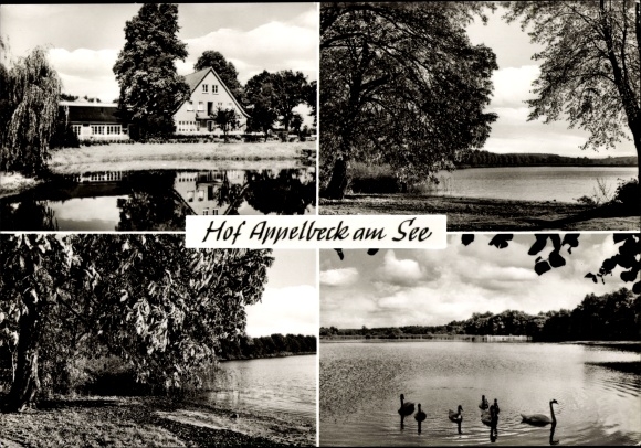 Briefkaart Moisburg in Nedersaksen, Hof Appelbeck am See