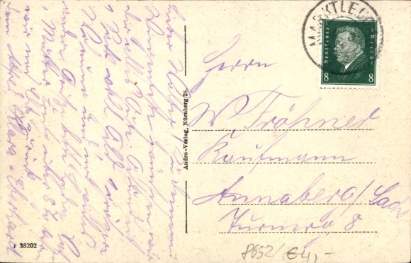 Postcard Stadtsteinach Upper Franconia, general view