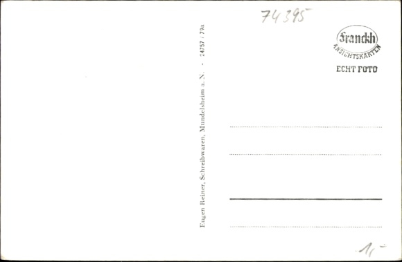 Postcard Mundelsheim am Neckar Württemberg, Panorama, Käsberg Vineyards