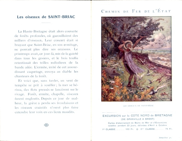 Klapp Ak Chemins de Fer de l'Etat, Les Grandes Legendes de Bretagne, Les oiseaux de Saint Briac