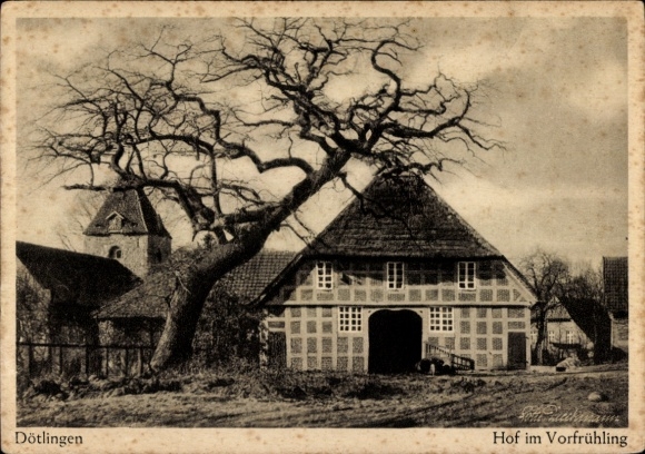 Postcard Dötlingen in Oldenburg, Musterdorf, Gau Weser-Ems, Hof