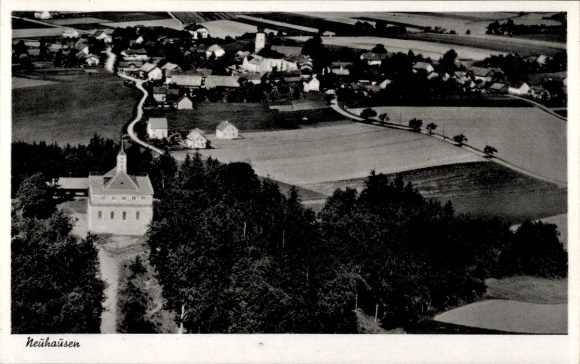 Ak Neuhausen Offenberg in Neder-Beieren, luchtfoto
