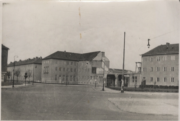 Original Foto Berlin Zehlendorf, Sundgauer Straße, Omnisbus-Bahnhof, um 1945/46, ca. 12x17 cm