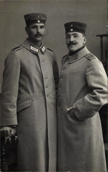 Ansichtkaart Franse soldaten, portret