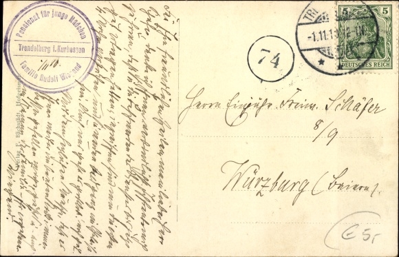 Postcard Trendelburg in northern Hesse, view of the town and surroundings