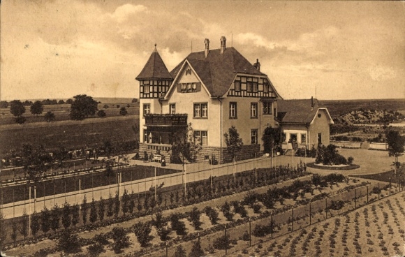 Postcard Worms am Rhein, Villa