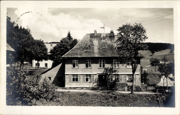 Postcard Todtnau in the Black Forest, house view with windows, roof, trees, rural surroundings