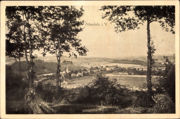 Ansichtkaart Altensalz Neuensalz Vogtland, plaats met omgeving