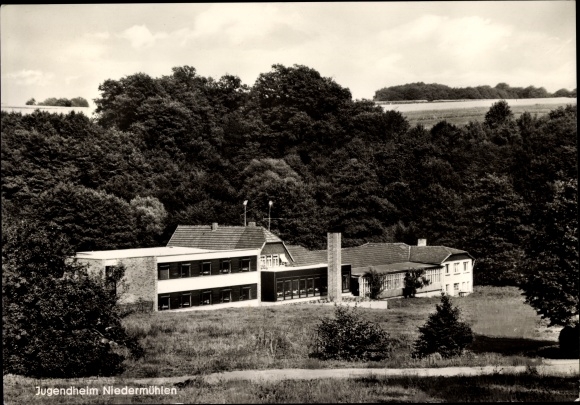 Postcard Asbach in the Westerwald, youth home Niedermühlen