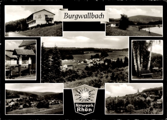 Ak Burgwallbach Schönau an der Brend Unterfranken, Gesamtansicht, Gebäude