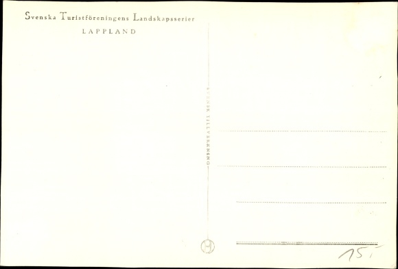 Postcard Luspebryggan Sweden, Lapland, Hallplats, train station, breakpoint