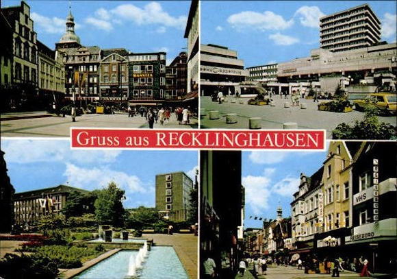 10 alte Ak Recklinghausen in Westfalen, diverse Ansichten