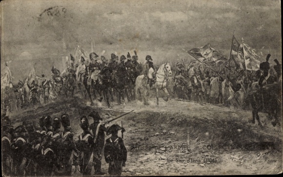 Artist Detaille, JBE, French troops after the Battle of Jena and Auerstedt