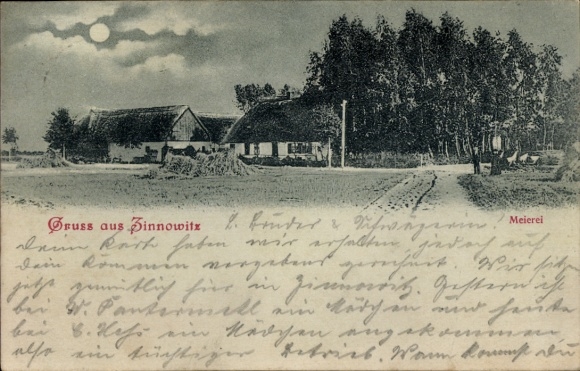 Moonlight Postcard Ostseebad Zinnowitz on Usedom, Dairy