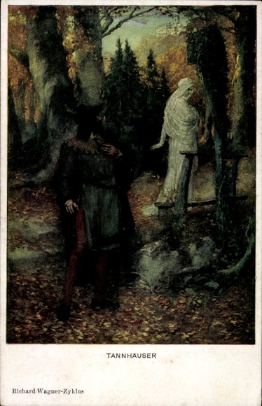 Ak Tannhäuser, Richard Wagner-cyclus