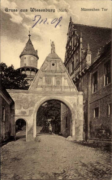 Ak Wiesenburg in de Mark, Mannentoren