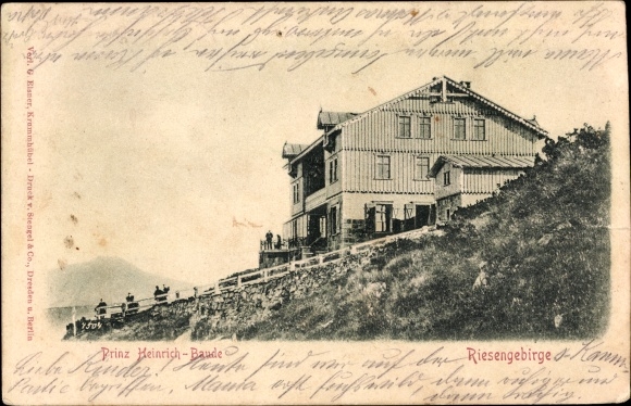 KP Karpacz Górny Bruckenberg Krummhübel Karkonosze Śląsk, książę Heinrich Baude