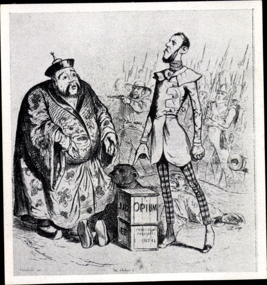 Collecting picture rapacious state England, why England unleashed the opium war, caricature