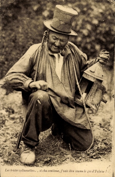 Postcard Falaise Calvados, Les tritest allumettes, si cha continue, j'vais etre coume
