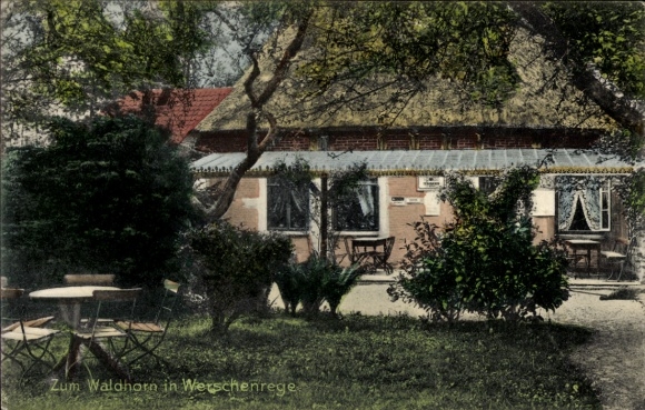Postcard Werschenrege Ritterhude in Lower Saxony, Gasthaus Zum Waldhorn