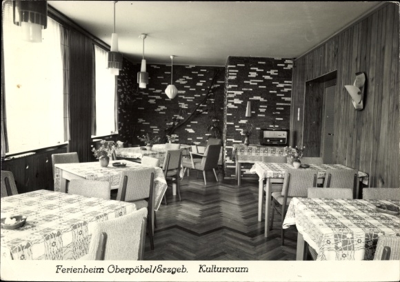 Postcard Oberpöbel Dippoldiswalde Sachsen, vacation home, cultural space