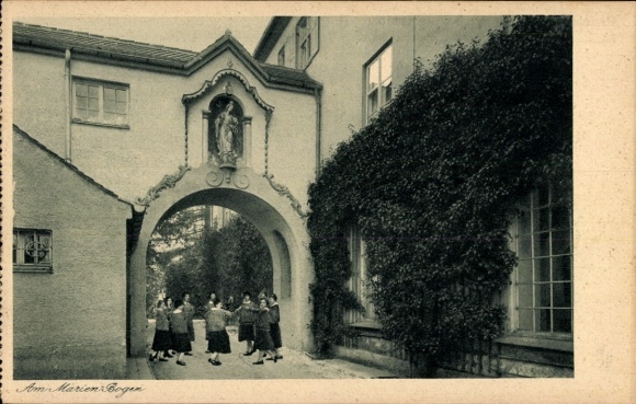 Postcard Zangberg in Upper Bavaria, Educational Institute of the Salesian Sisters of St. Joseph, Am Marien Bogen