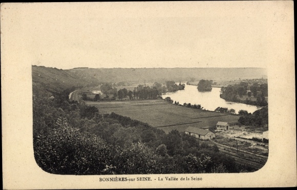 Postcard Bonnieres sur Seine Yvelines, The Seine Valley