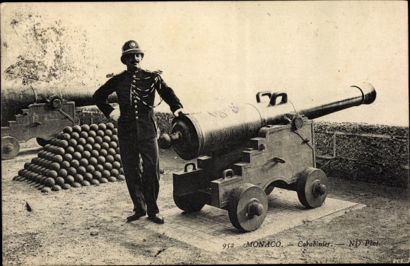 Postcard Monte Carlo Monaco, Carabinier