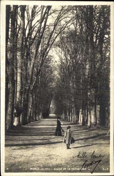 Ak Marly le Roi Yvelines, Allee de la Pepiniere