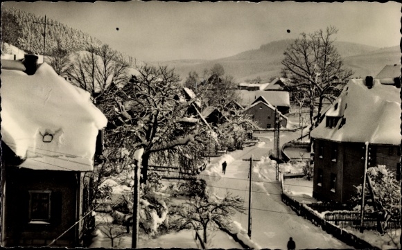 PC Sosa Eibenstock in the Ore Mountains, Riesenberger Strasse, winter