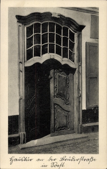 Ak Soest, Haustür an der Brüderstraße Nr. 23