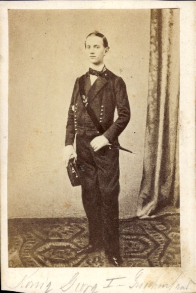 CdV George I, King of Greece, standing portrait