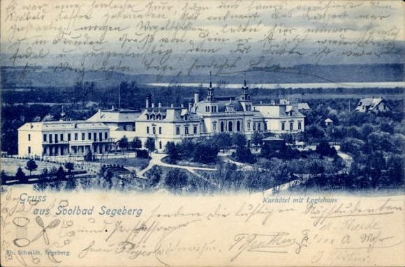 Postcard Bad Segeberg in Holstein, Panorama, Spa Hotel, Logishaus